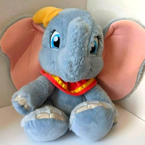 Disney Other - Disney Parks Dumbo Big Feet Foot Plush Stuffed Animal Elephant 10" Floppy Ears